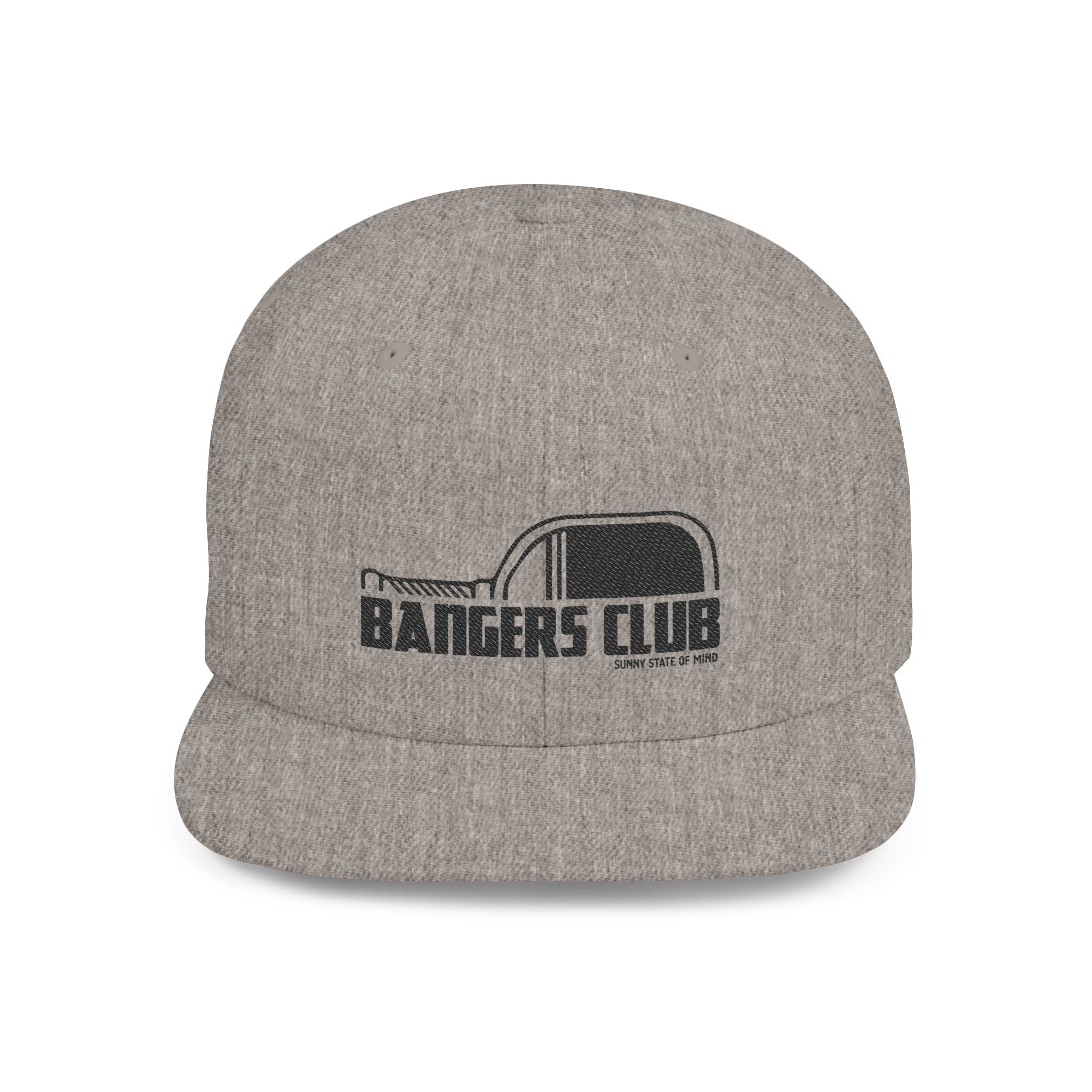 Bangers Club Flat Bill Snapback Hat – Sunny State of Mind Pickleball
