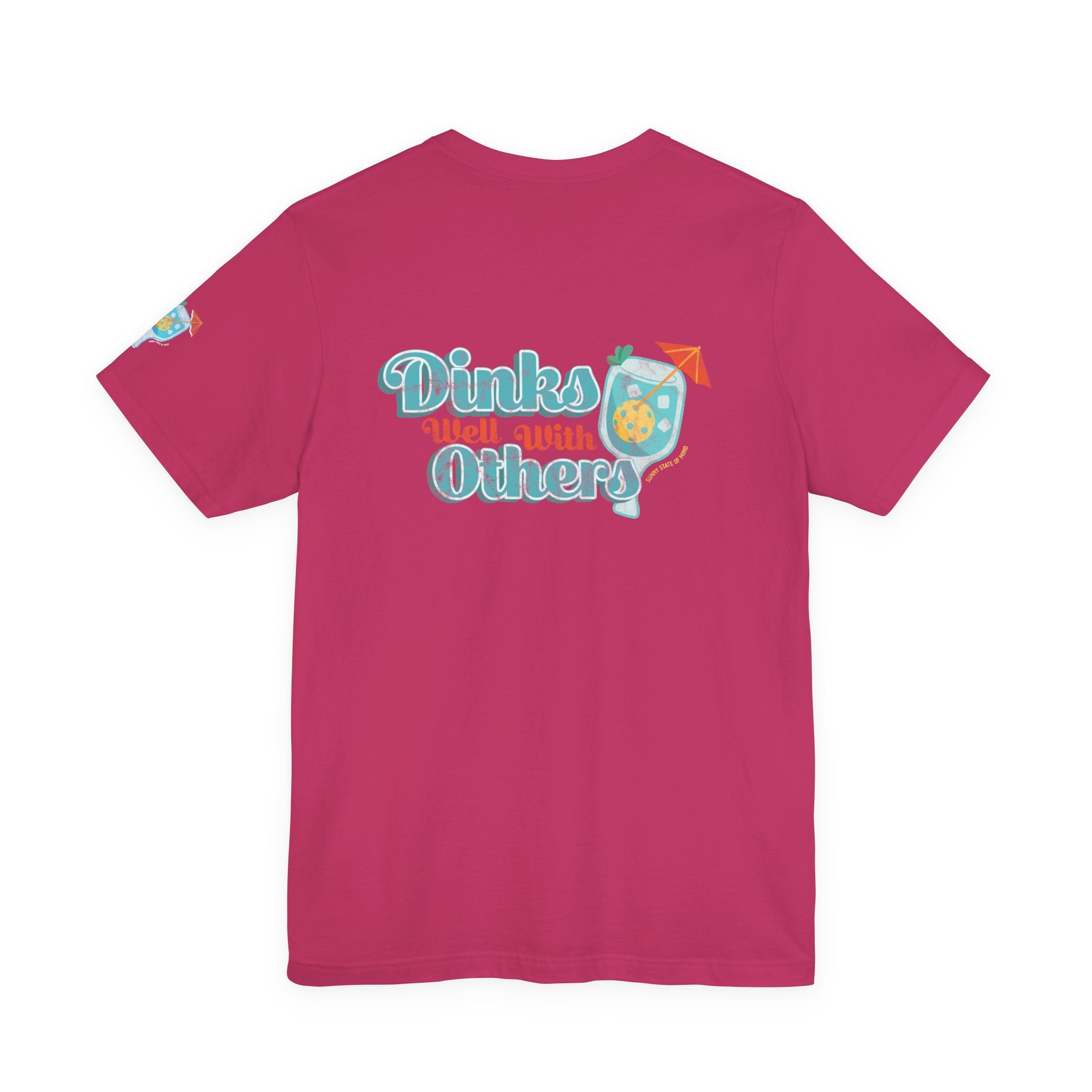 Dinks Well With Others Shirt – Unisex Jersey Tee with Back Logo & Sleeve Detail