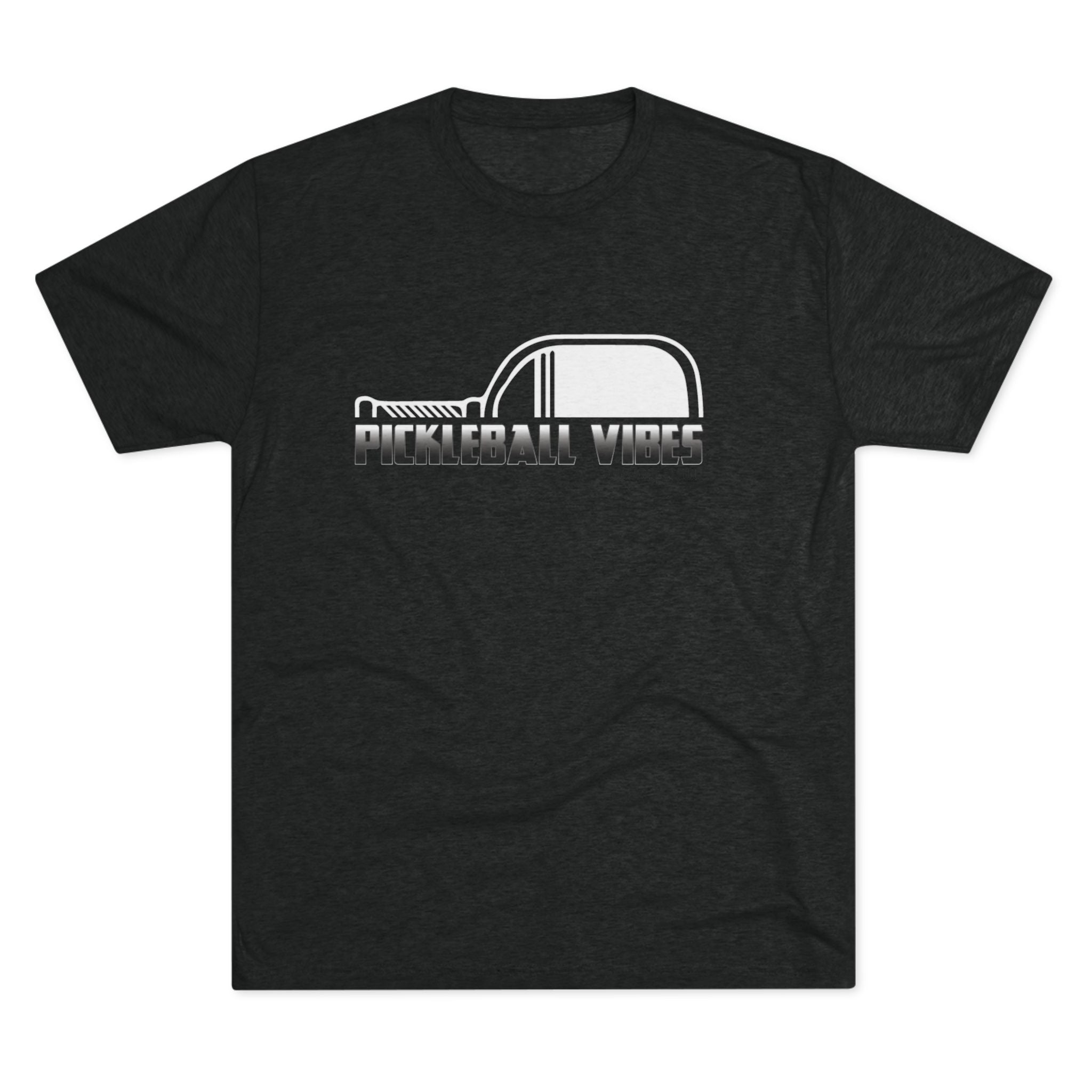 Pickleball Vibes – Retro Black Edition Unisex Tri-Blend Tee