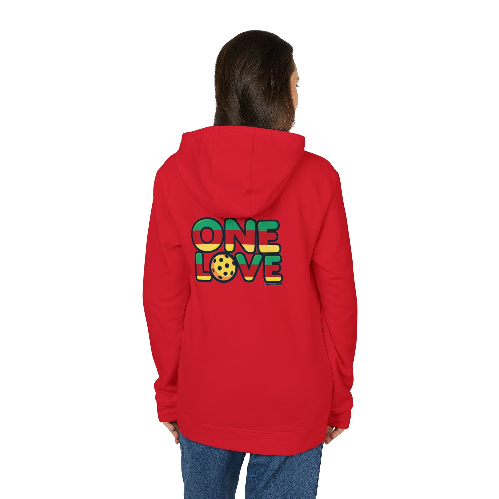 Adidas Unisex Fleece Hoodie – One Love Pickleball Sweatshirt