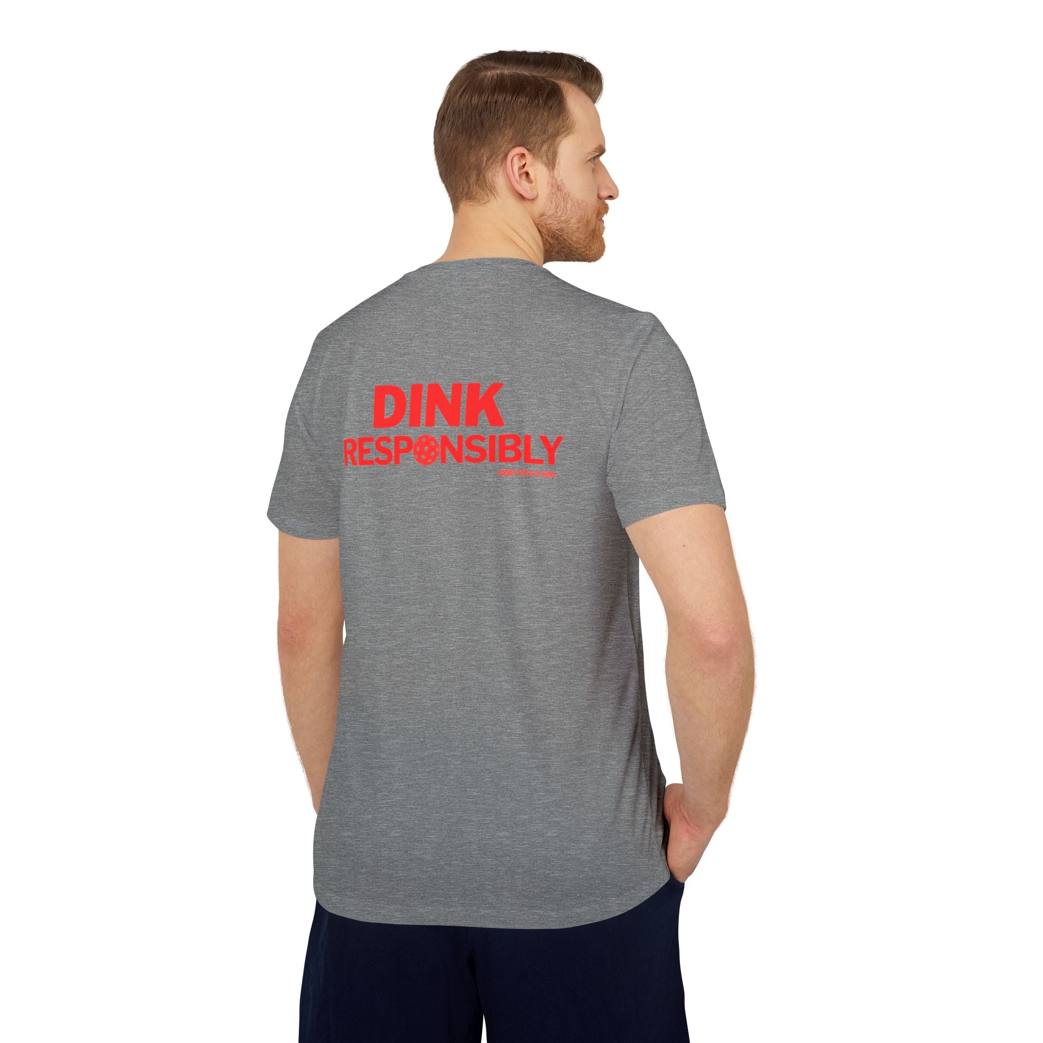 Dink Responsibly Unisex Sport T-Shirt – Sunny State of Mind Pickleball