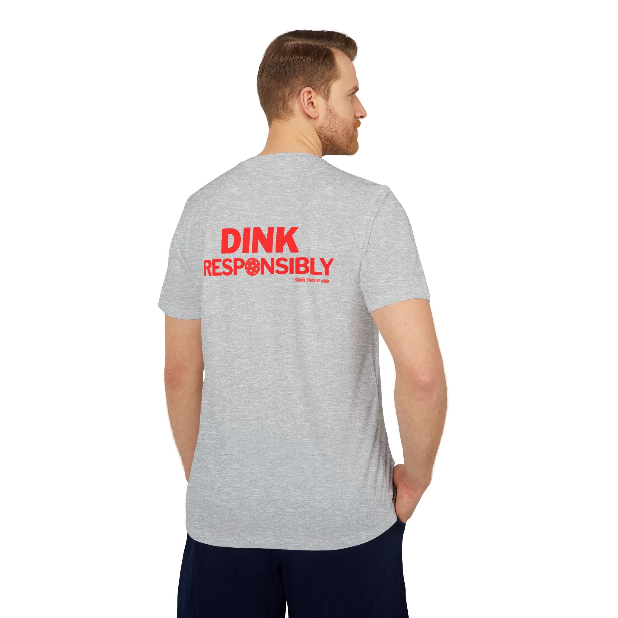 Dink Responsibly Unisex Sport T-Shirt – Sunny State of Mind Pickleball