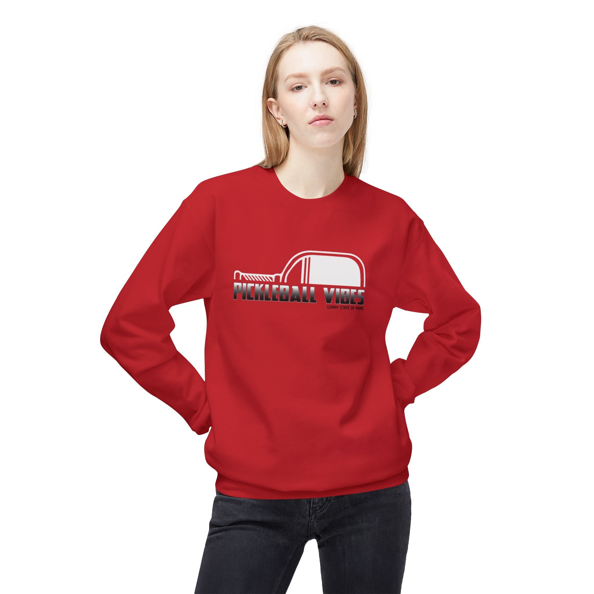 Pickleball Vibes Unisex Cozy Sweatshirt