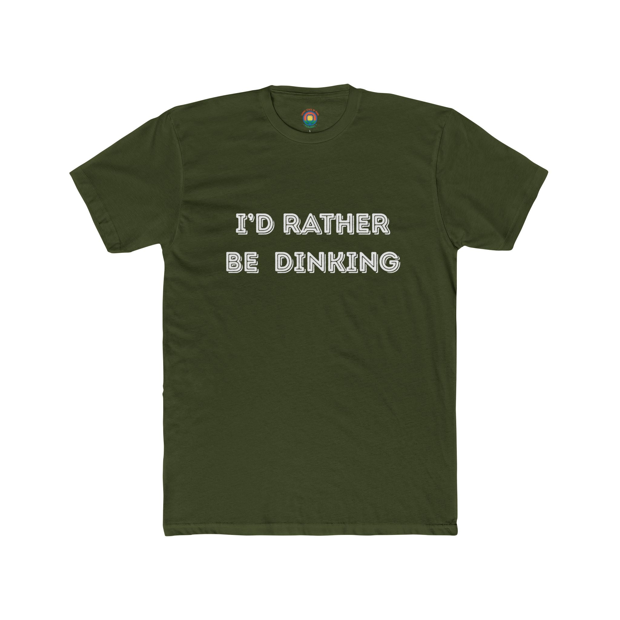 I'd Rather Be Dinking Unisex Cotton Crew Tee