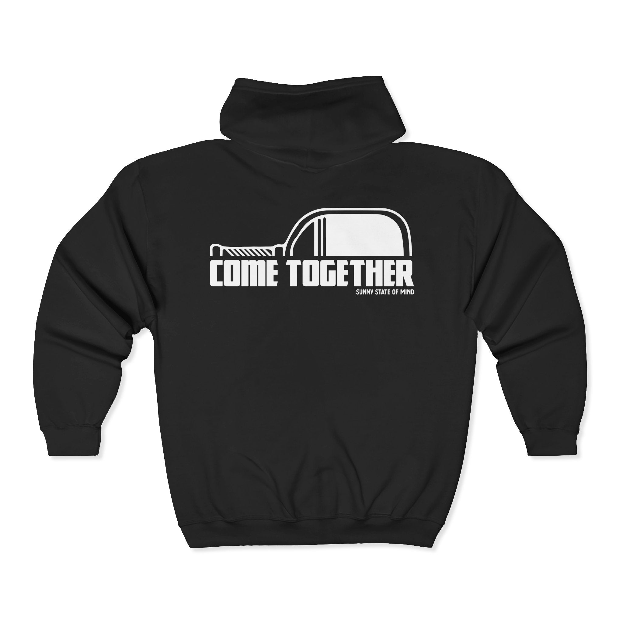 Pickleball “Come Together” Zip-Up Hoodie – Retro Unisex Style