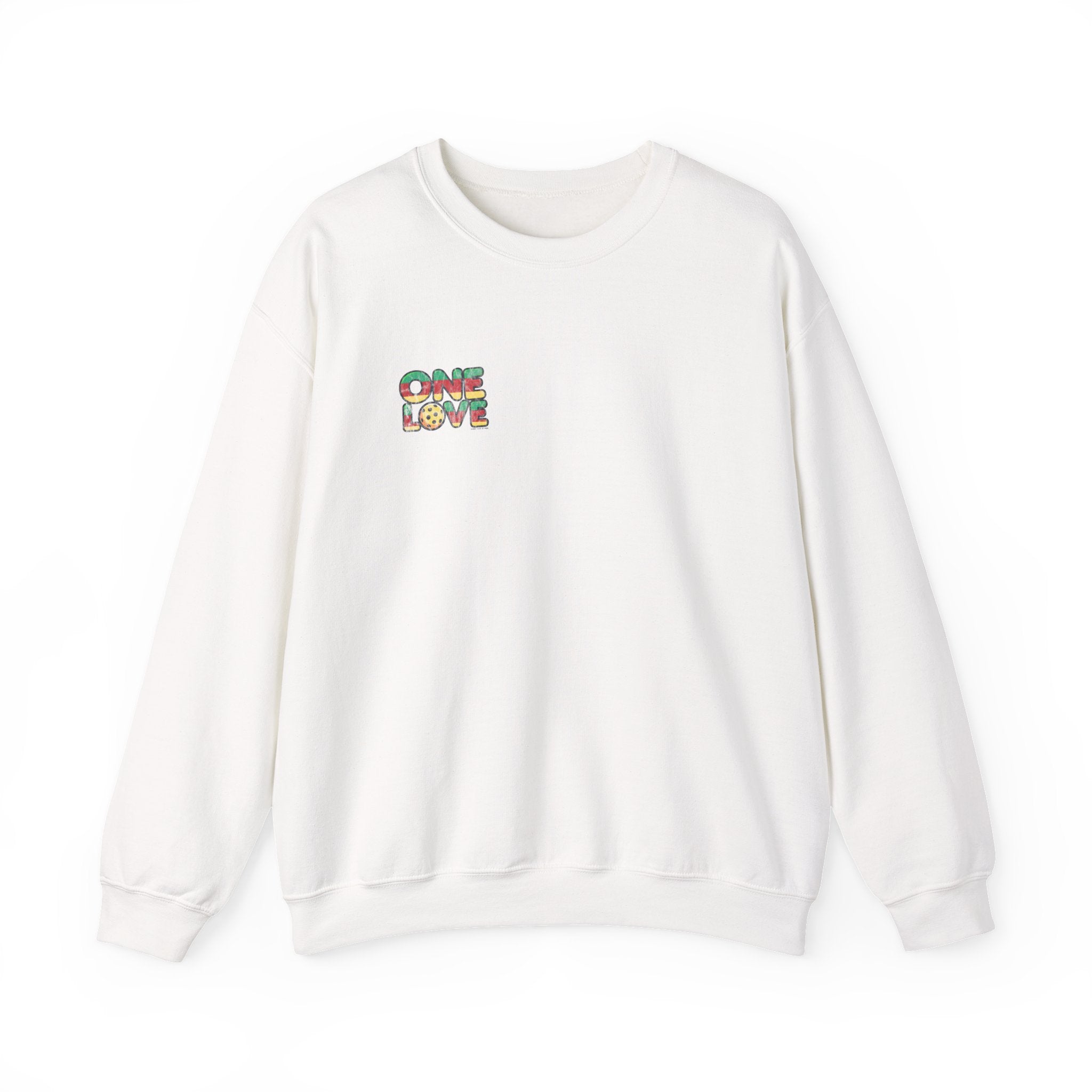 One Love Unisex Crewneck Sweatshirt Graphic on Back