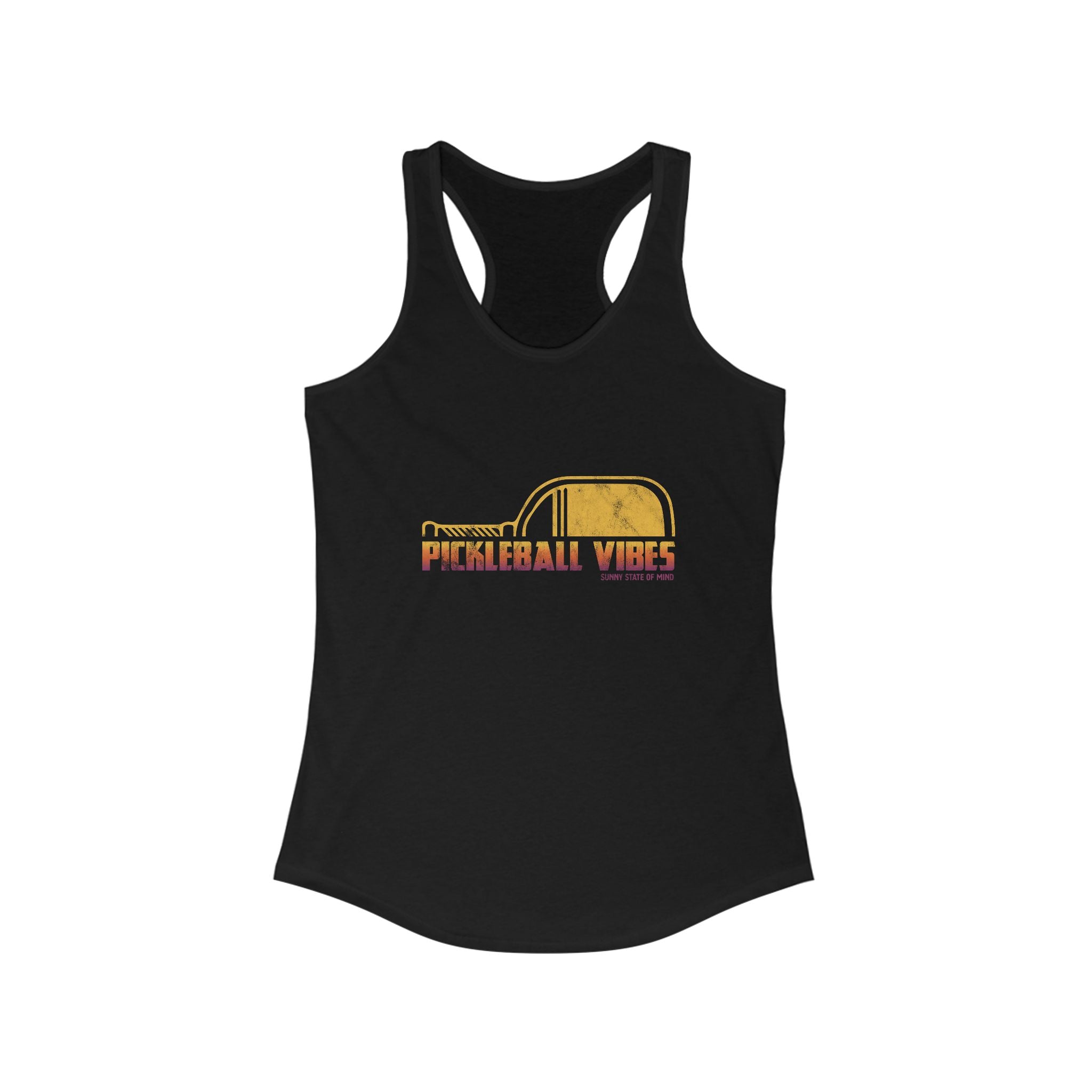Pickleball Vibes Racerback Tank for Active Women