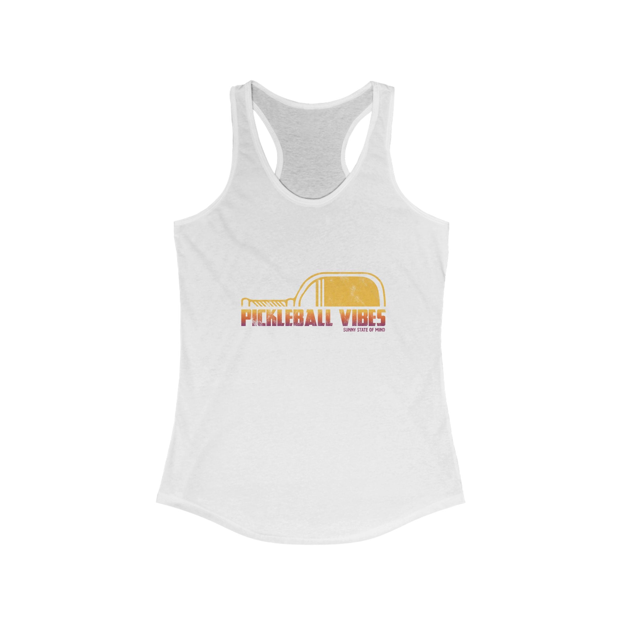 Pickleball Vibes Racerback Tank for Active Women