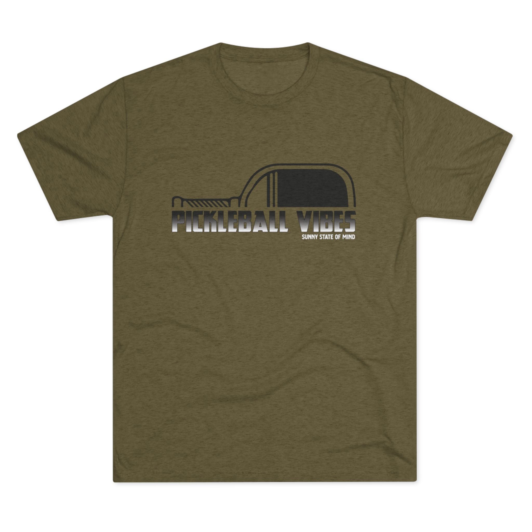 Pickleball Vibes – Retro Black Edition Unisex Tri-Blend Tee
