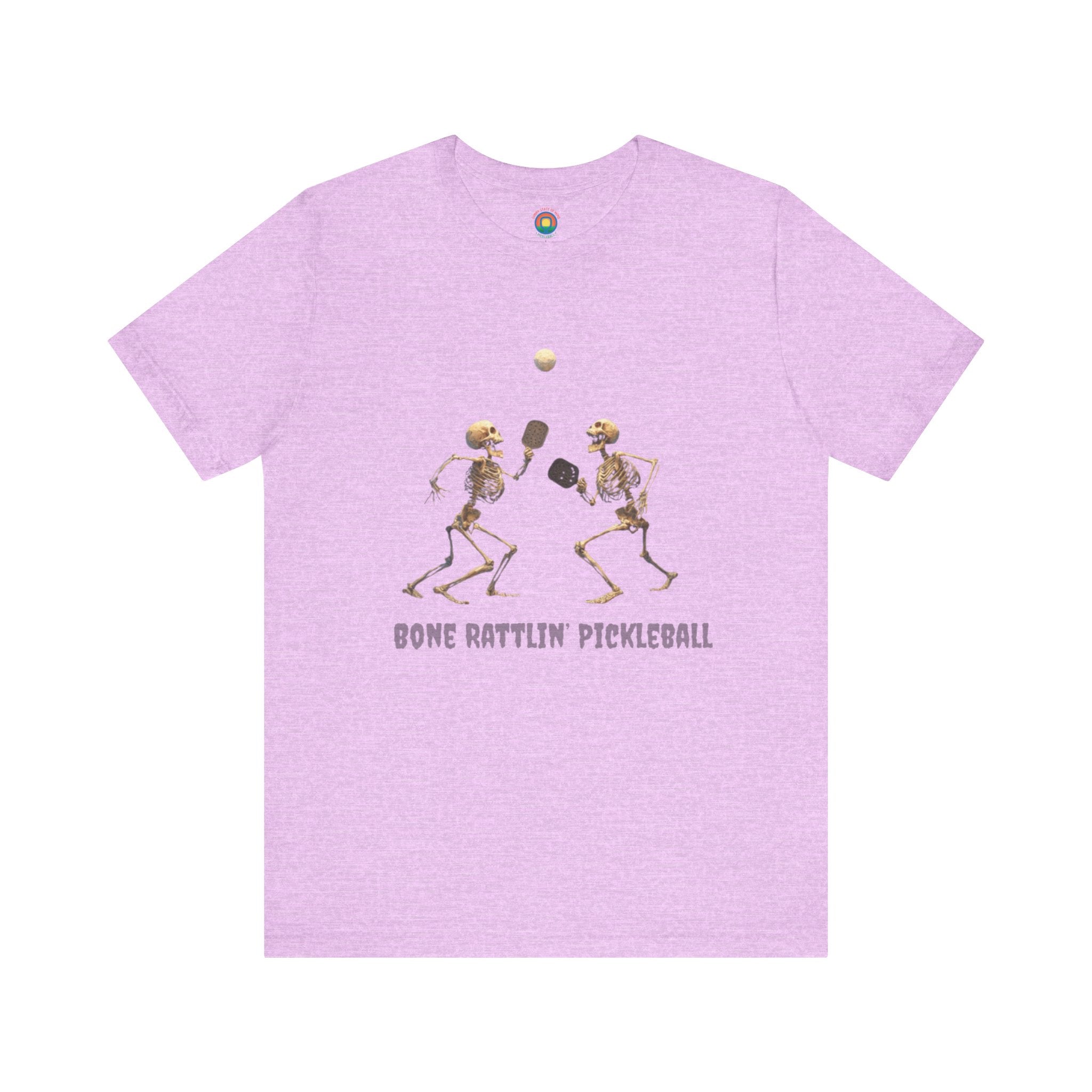 Skeleton Rattlin' Pickleball Tee – Funny Halloween Unisex Shirt for Players, Casual Style & Gift for Friends