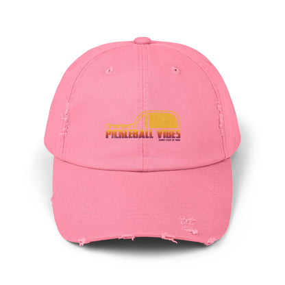 Pickleball Vibes Unisex Distressed Cap