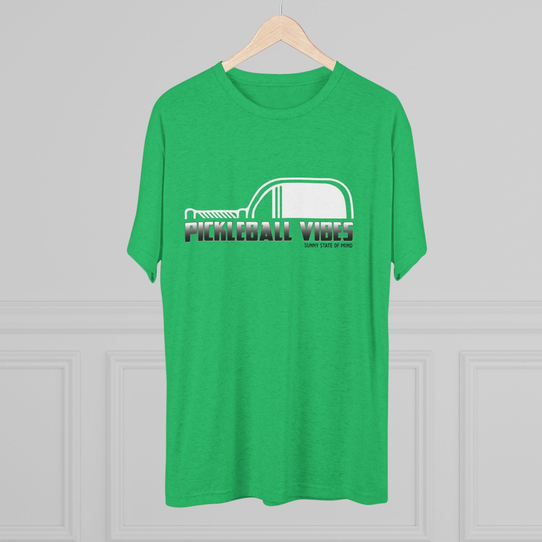 Pickleball Vibes – Retro Black Edition Unisex Tri-Blend Tee