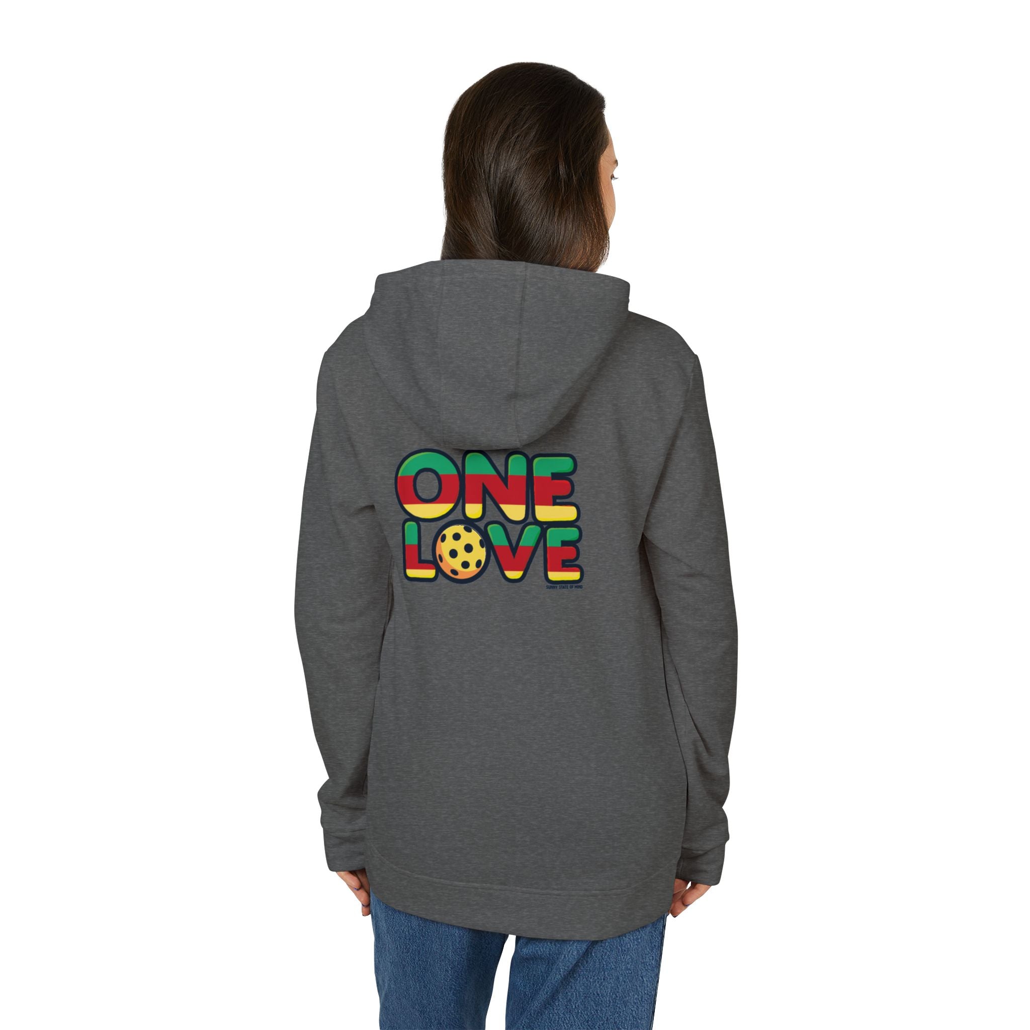 Adidas Unisex Fleece Hoodie – One Love Pickleball Sweatshirt