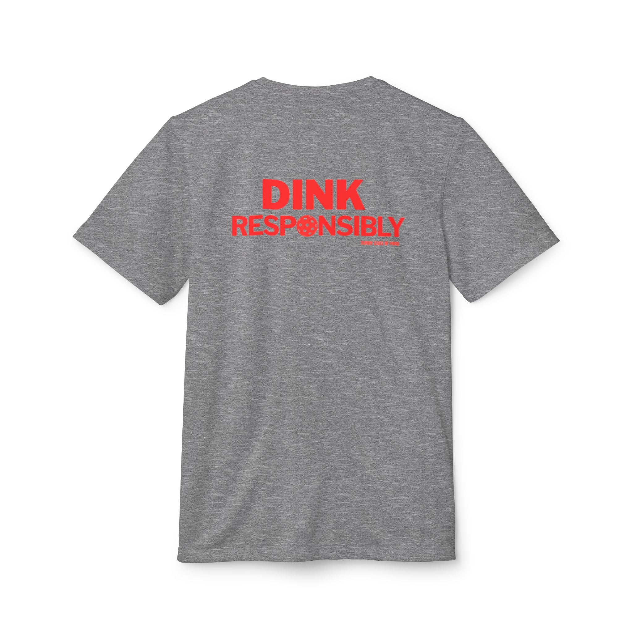 Dink Responsibly Unisex Sport T-Shirt – Sunny State of Mind Pickleball