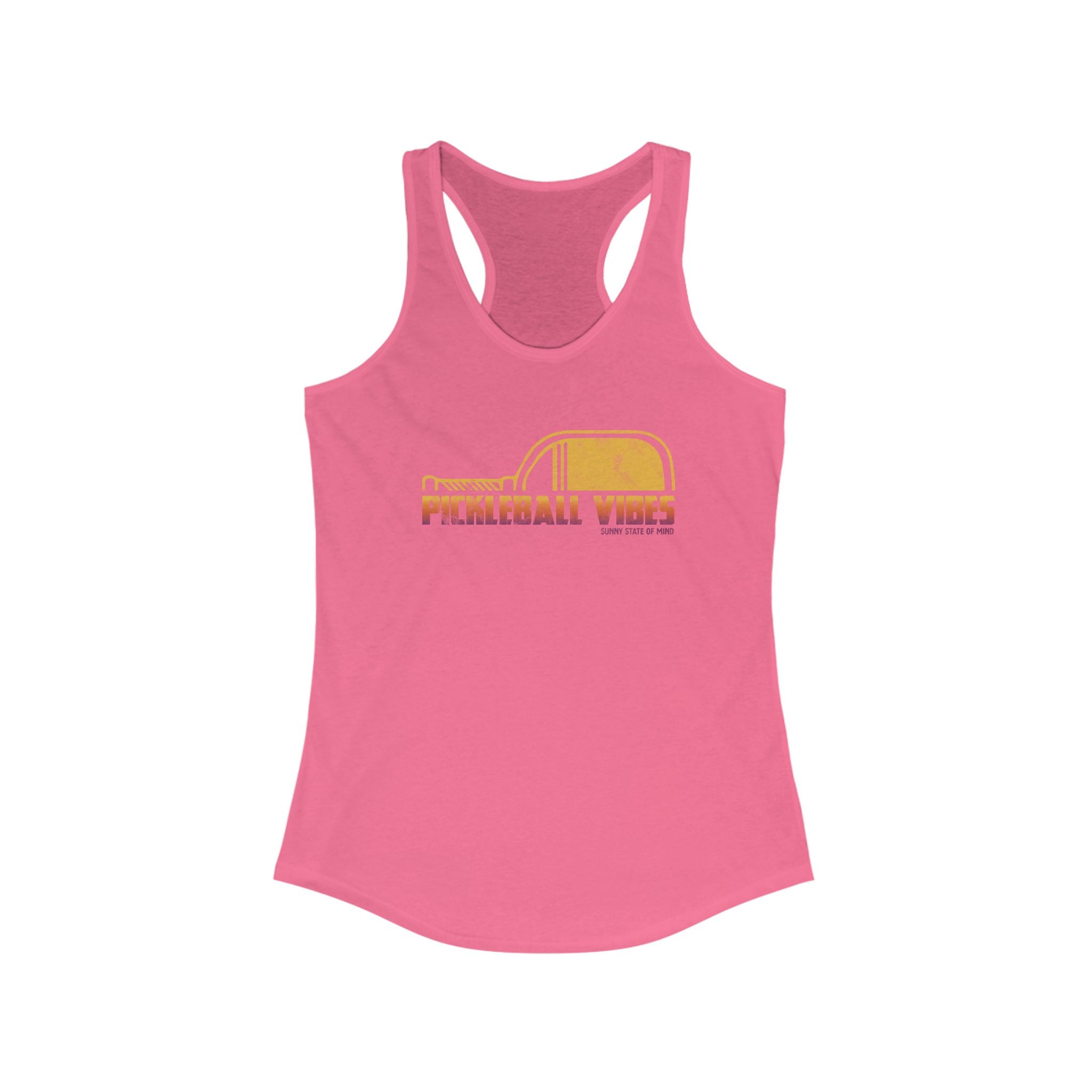 Pickleball Vibes Racerback Tank for Active Women