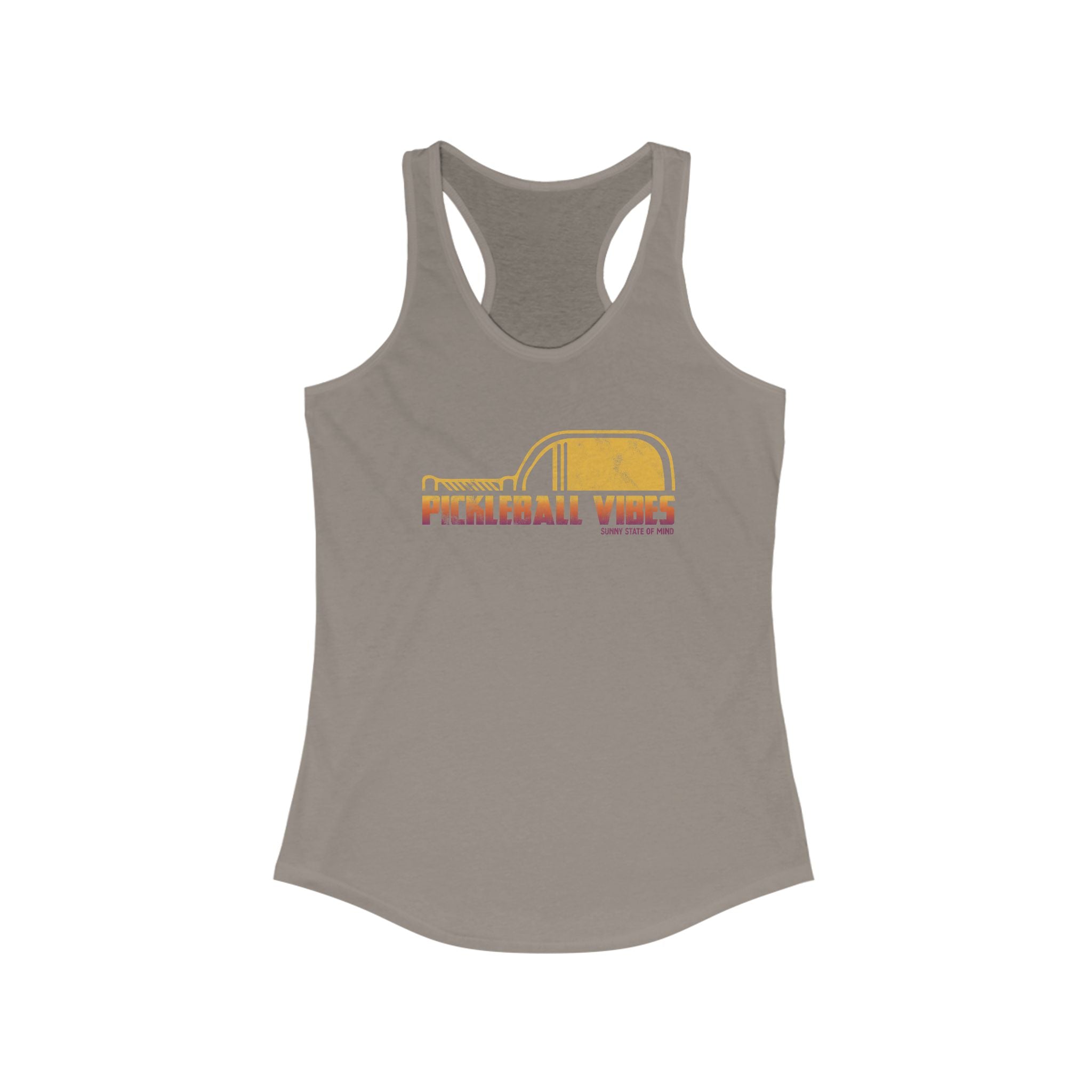 Pickleball Vibes Racerback Tank for Active Women