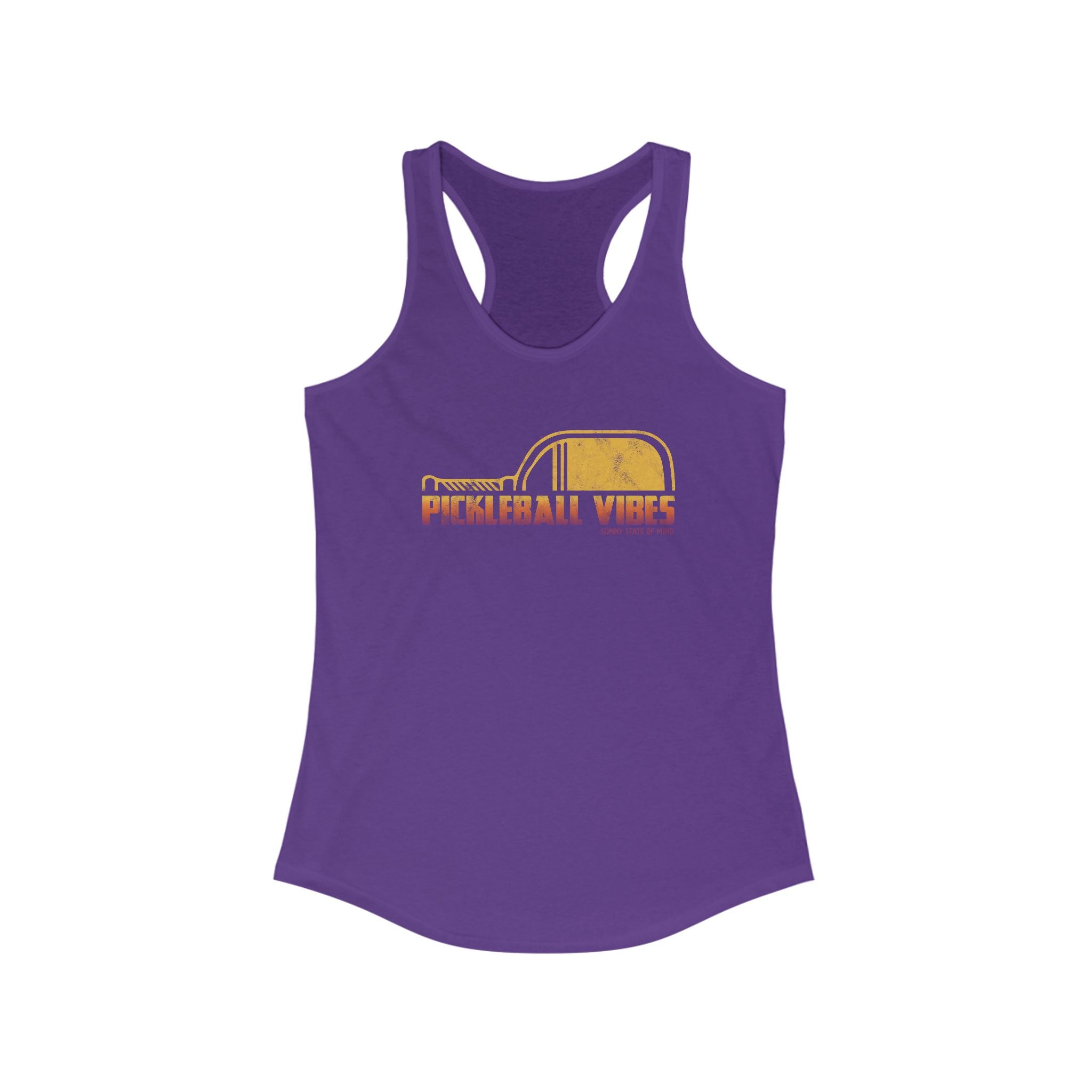 Pickleball Vibes Racerback Tank for Active Women