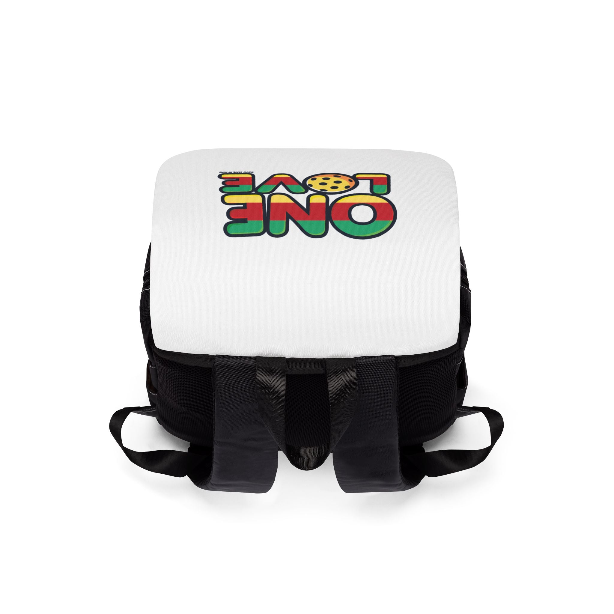 One Love Unisex Casual Shoulder Backpack | Rasta Vibe | Great for Festivals, Travel, Pickleball, Daily Use, Gifts