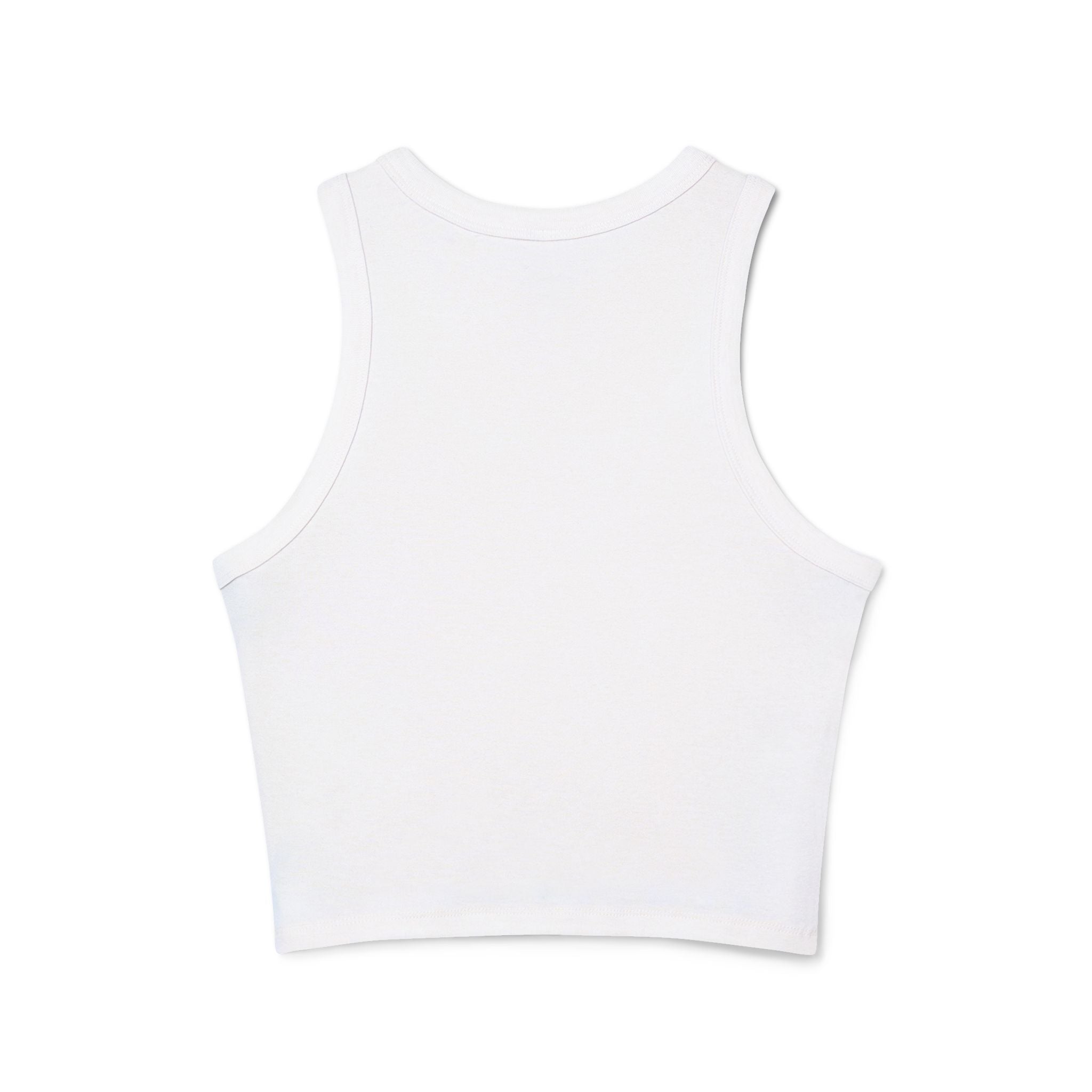 Stylish Women’s Micro Rib Racer Tank – “Dink Responsibly”
