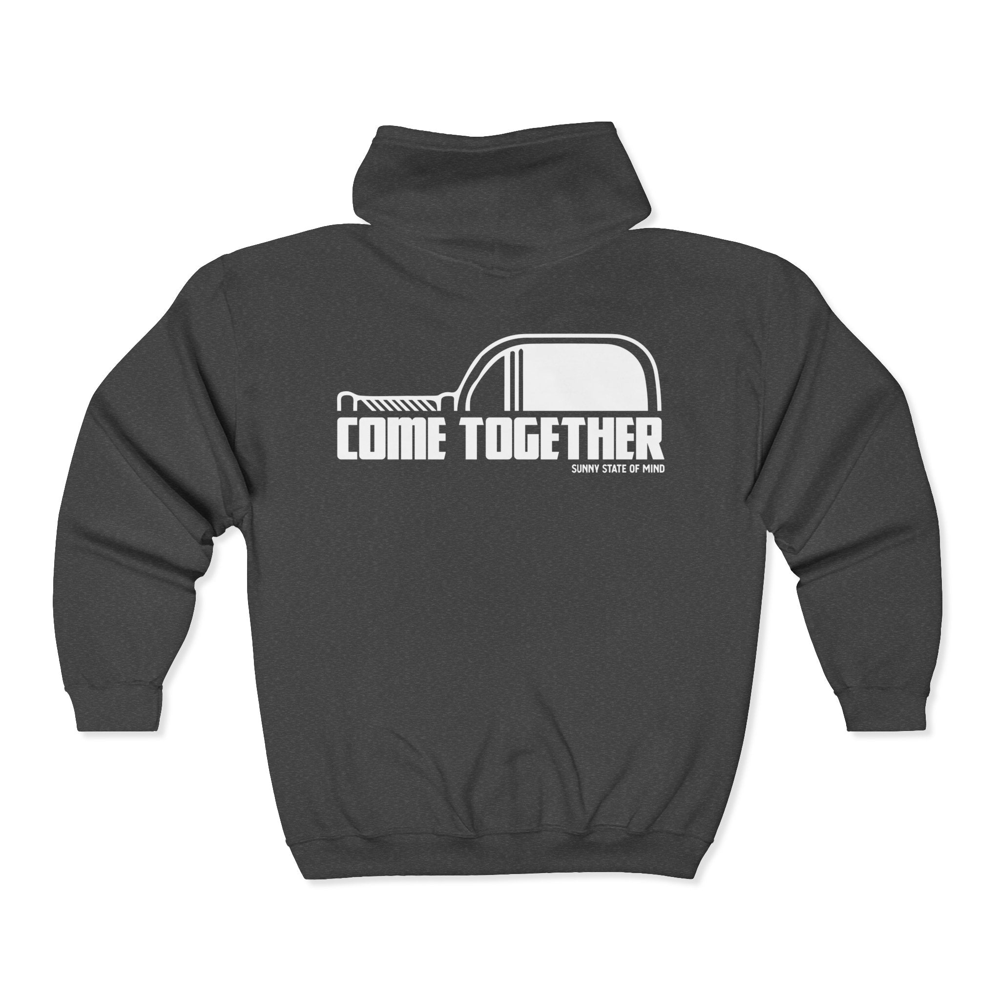 Pickleball “Come Together” Zip-Up Hoodie – Retro Unisex Style