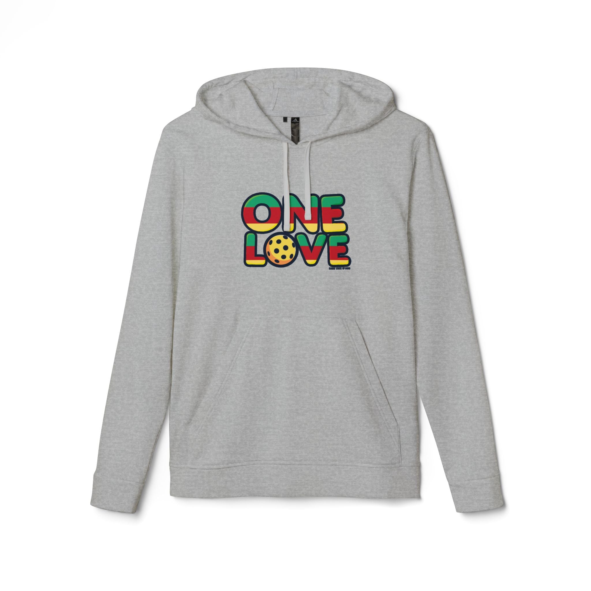 One Love adidas Unisex Fleece Hoodie - Celebrate Unity and Comfort