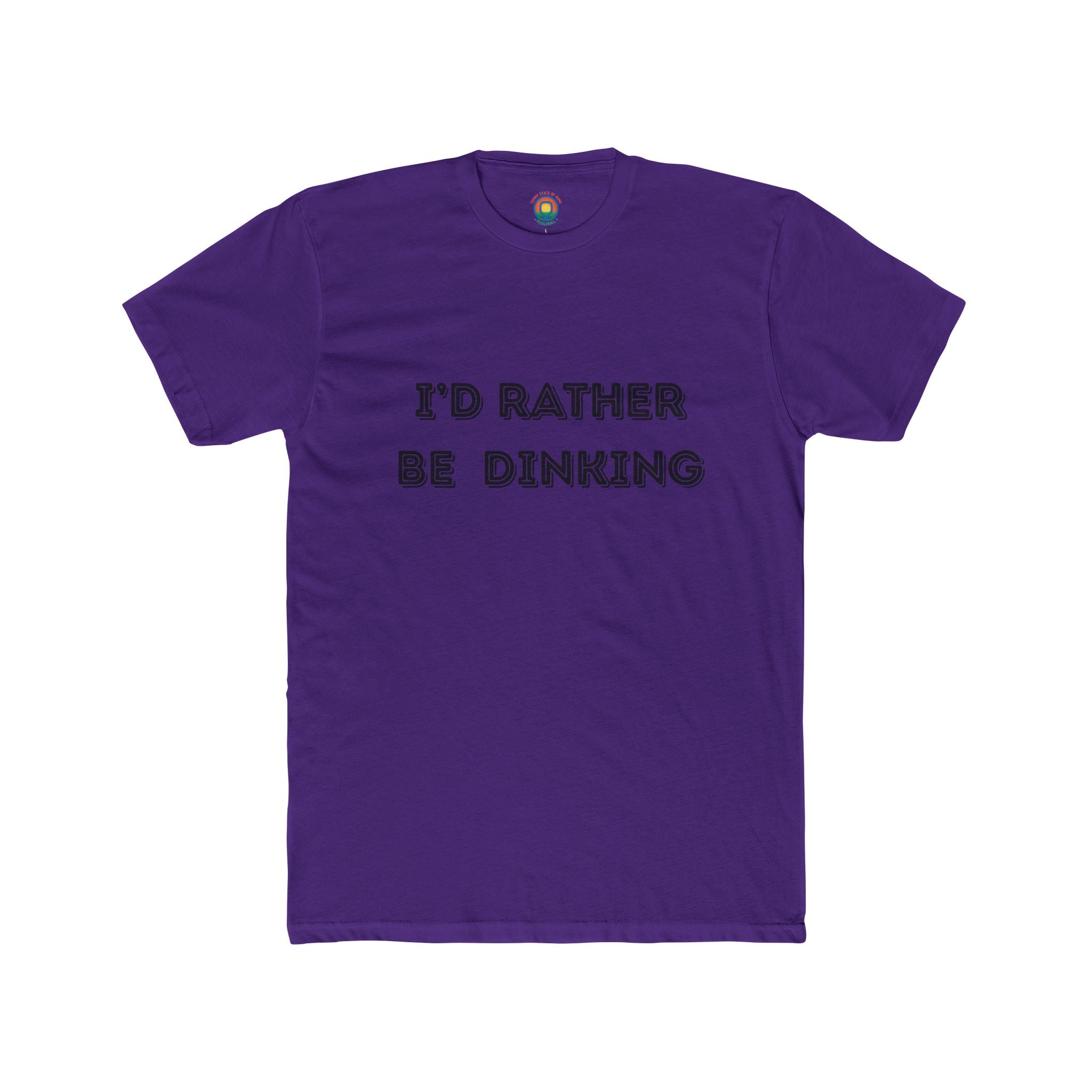 I'd Rather Be Dinking Unisex Cotton Crew Tee