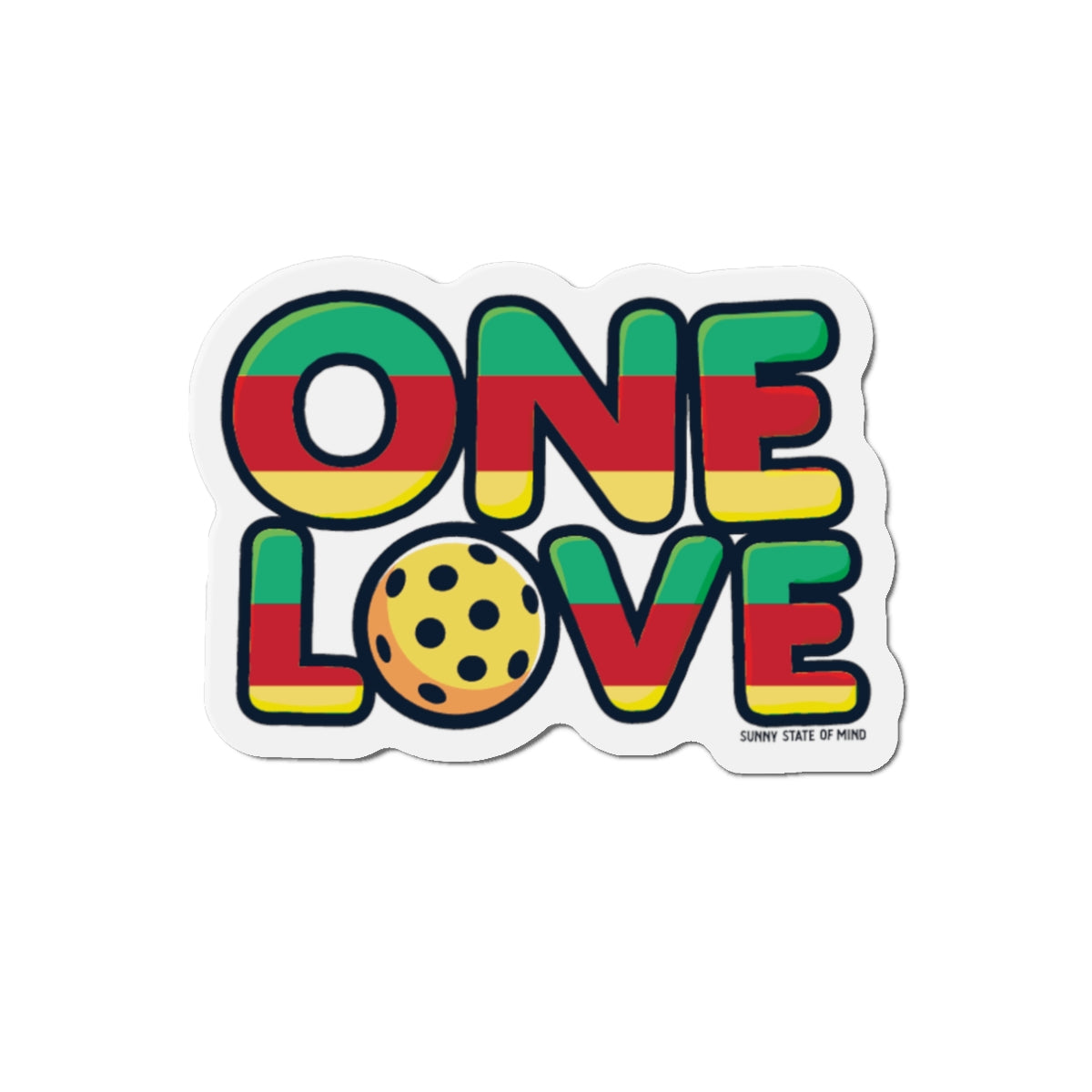 Pickleball 'One Love' Magnet