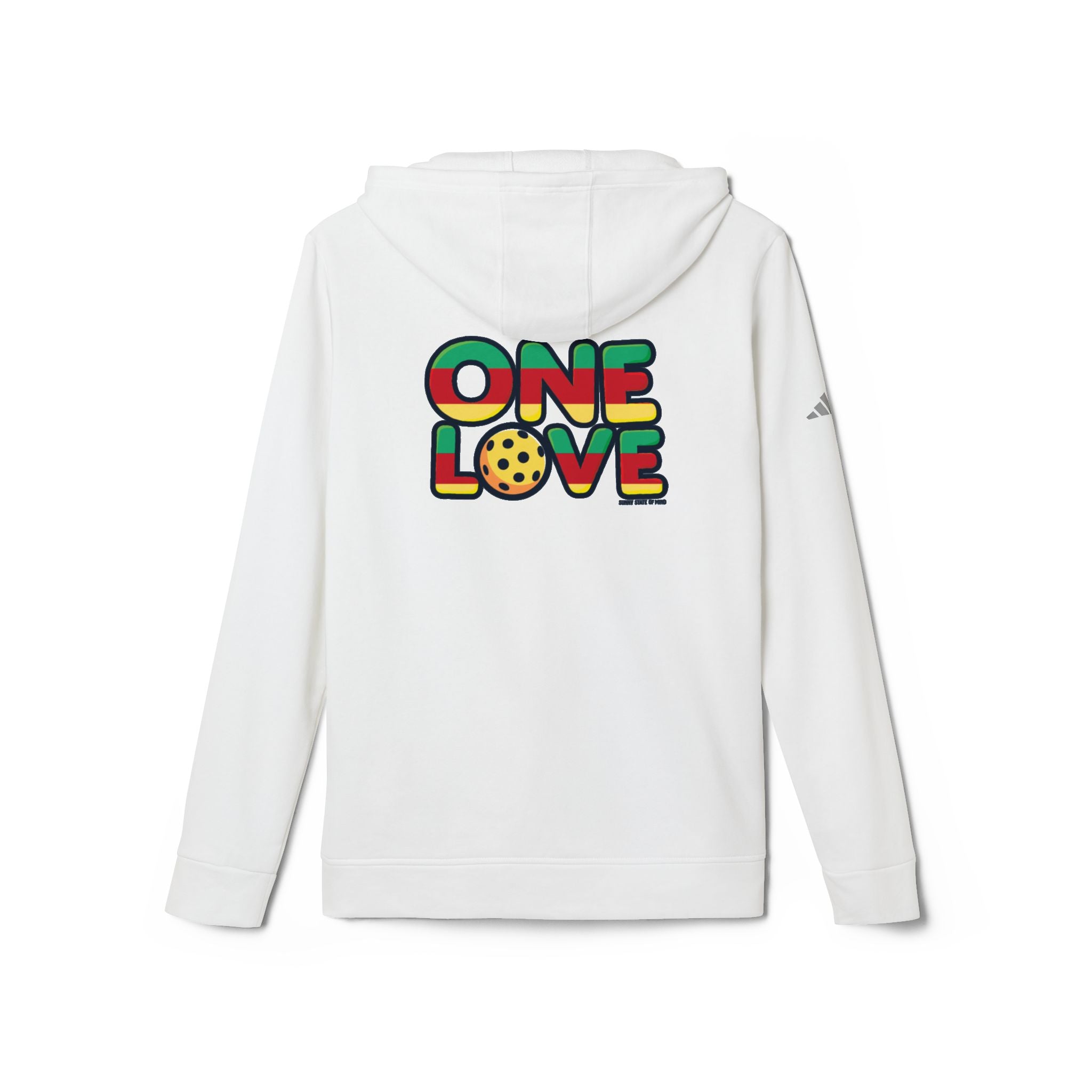 Adidas Unisex Fleece Hoodie – One Love Pickleball Sweatshirt