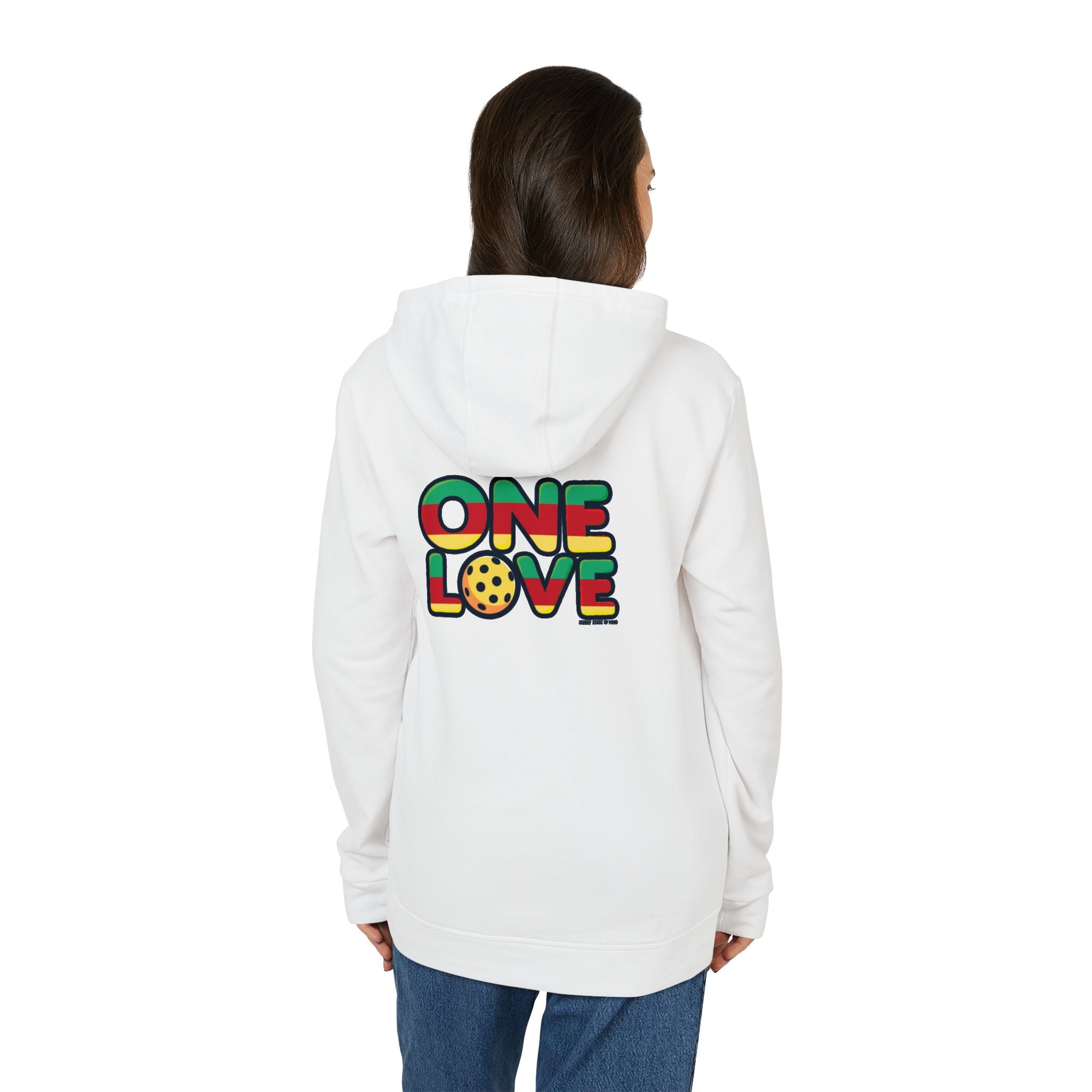 Adidas Unisex Fleece Hoodie – One Love Pickleball Sweatshirt