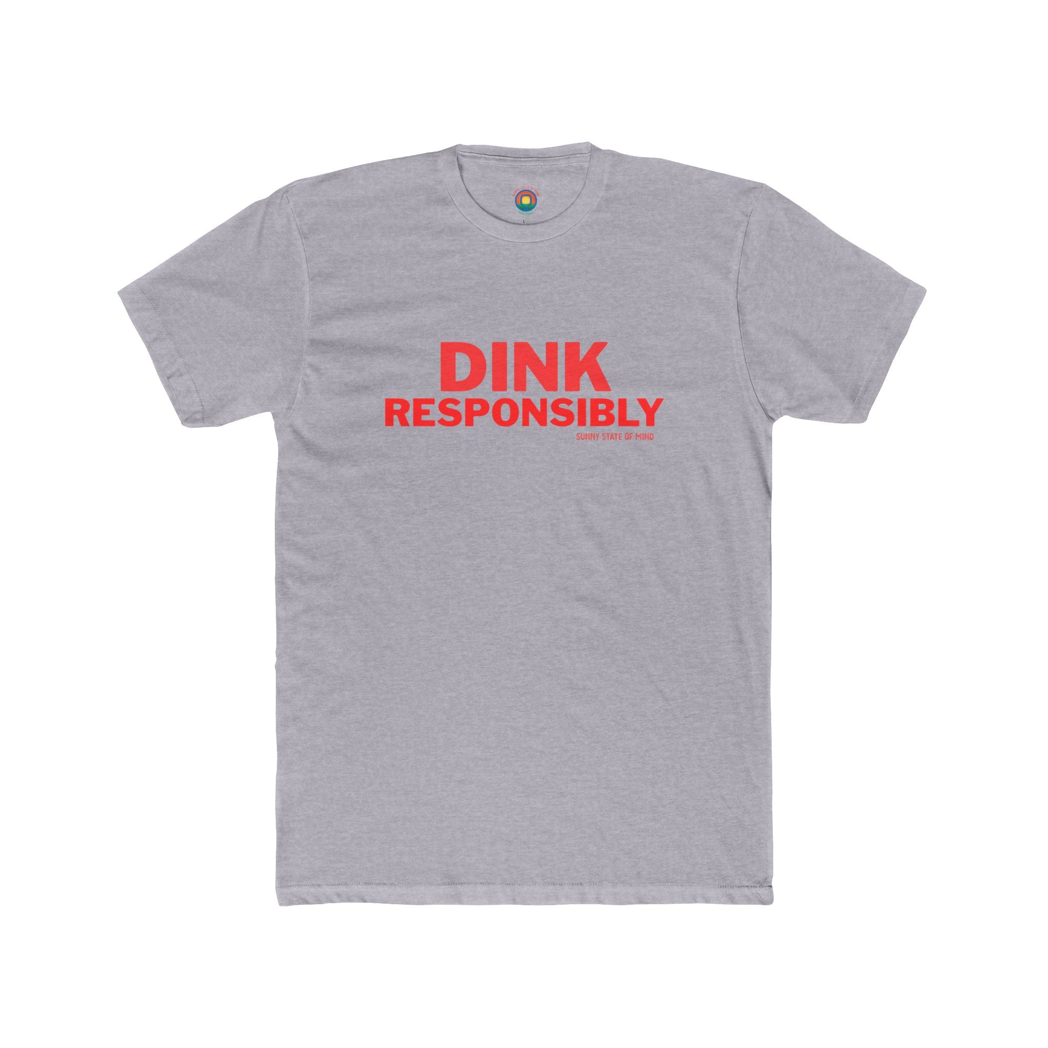 Unisex Cotton Crew Tee – “Dink Responsibly” Front Logo