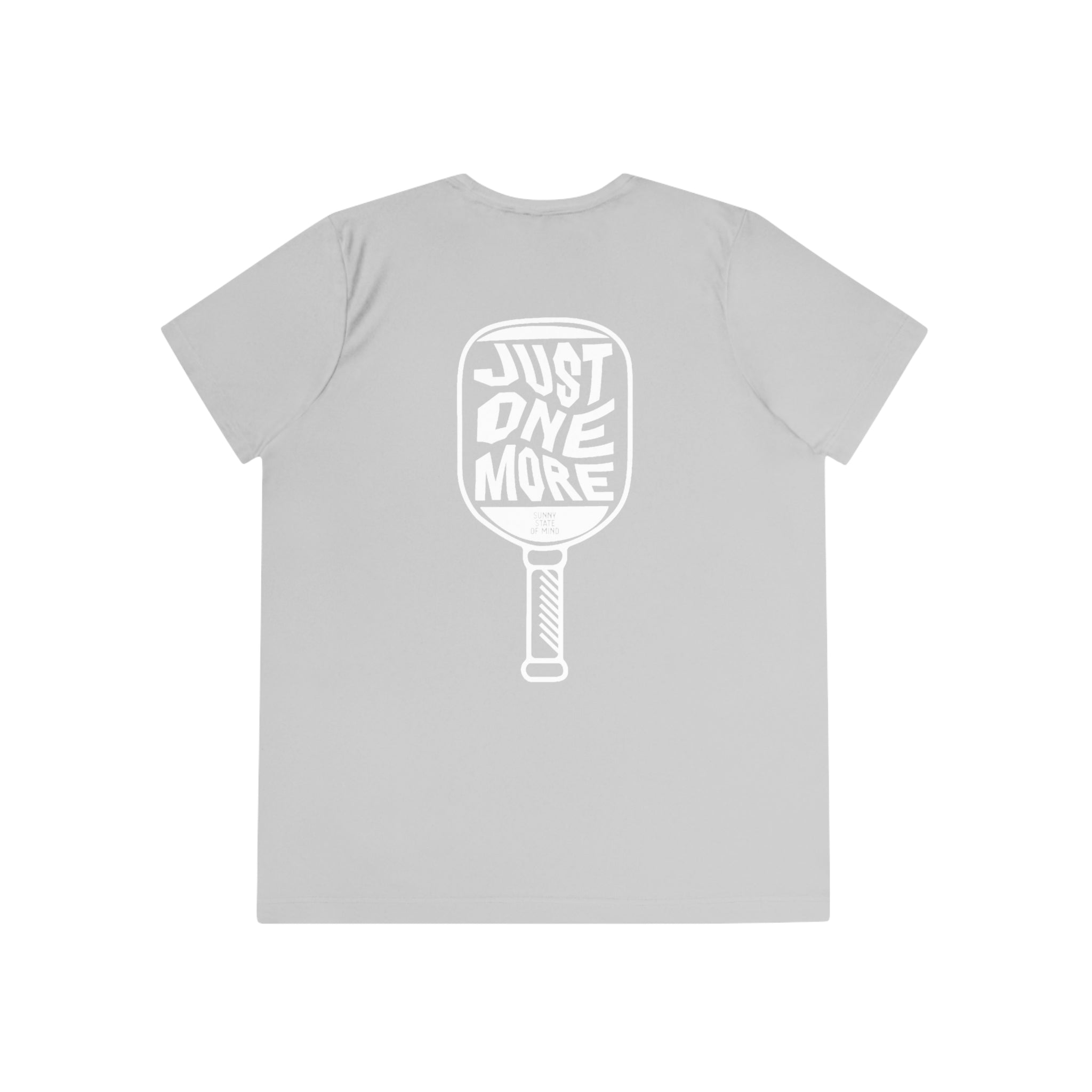 Just One More Paddle Women’s Tee – Pickleball Vibes Performance Cool Shirt White Edition