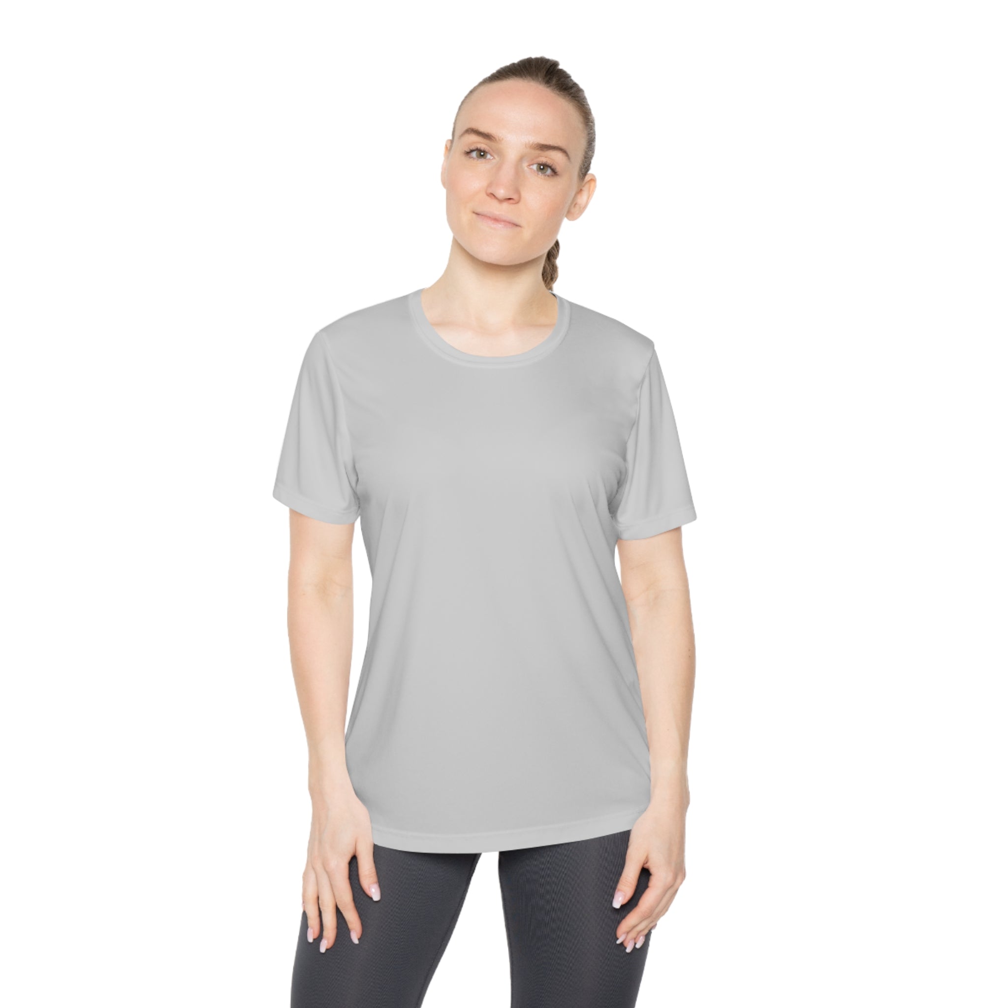 Sunny State of Mind Moisture-Wicking Active Tee for Women - White