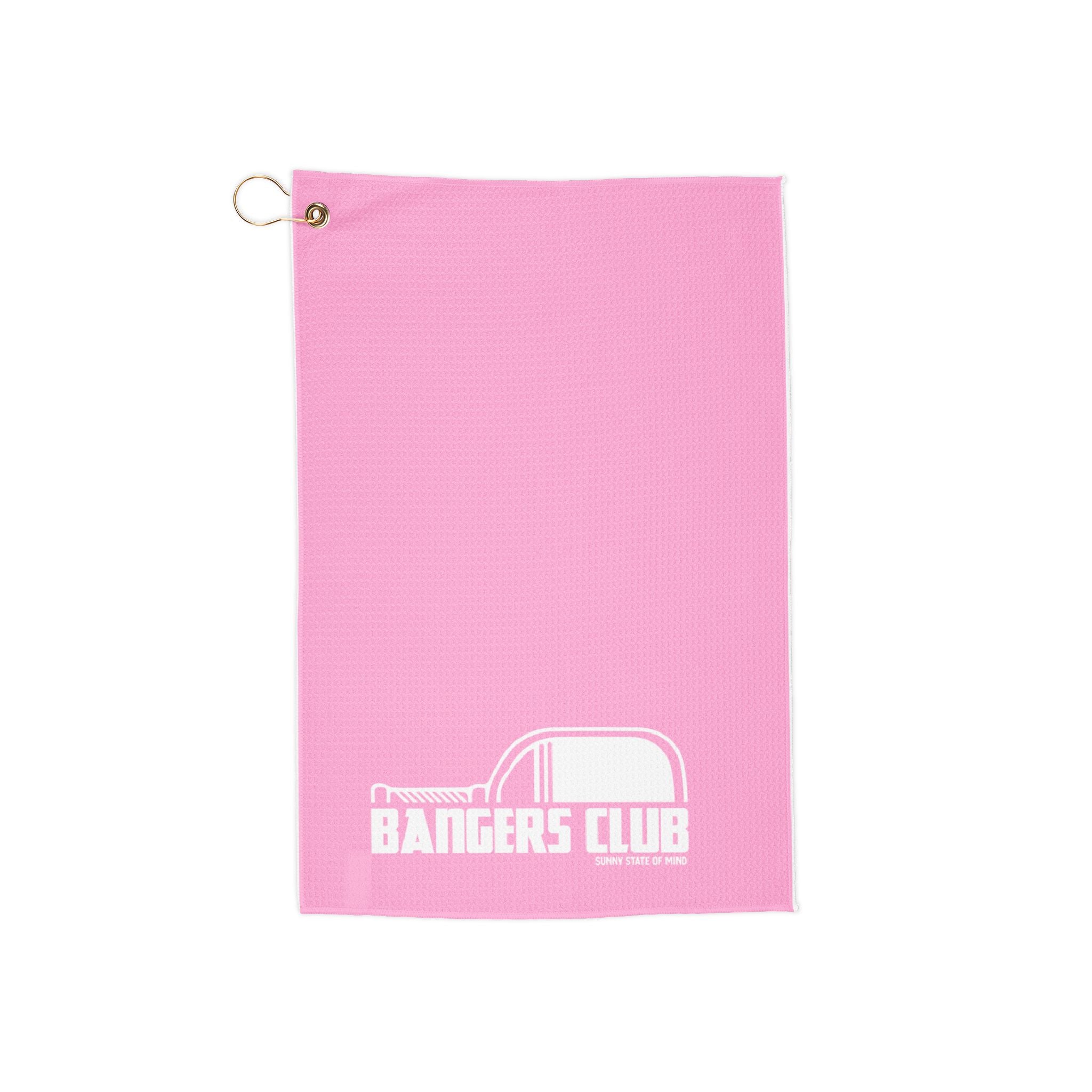 Pink Bangers Club Pickleball Towel – Bright & Cheerful Court Essential, Fun Pickleball Accessory & Gift for Players