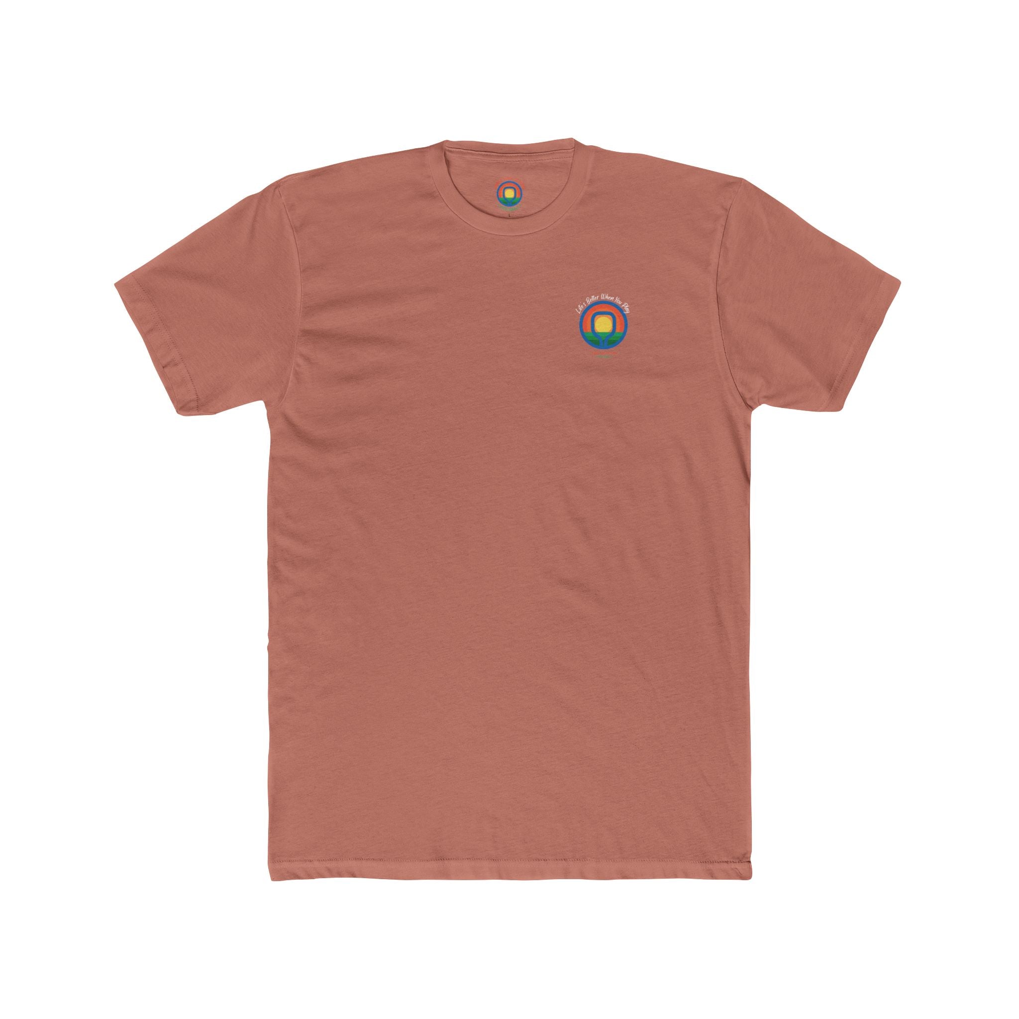 Coral pickleball shirt front