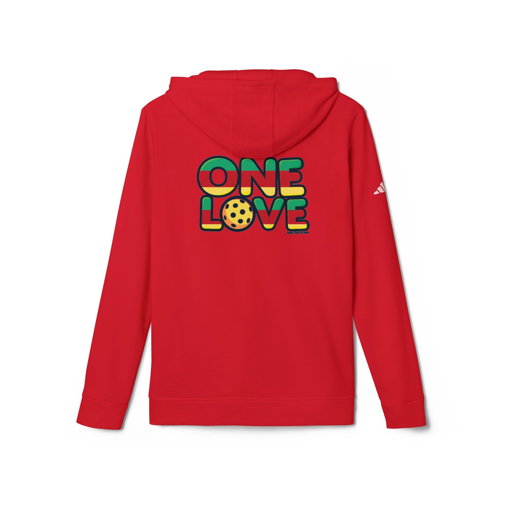 “Adidas Unisex Fleece Hoodie with One Love Pickleball design